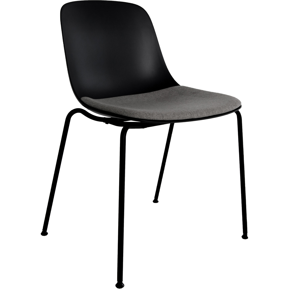 Black | Black | Fabric Seat Upholstered