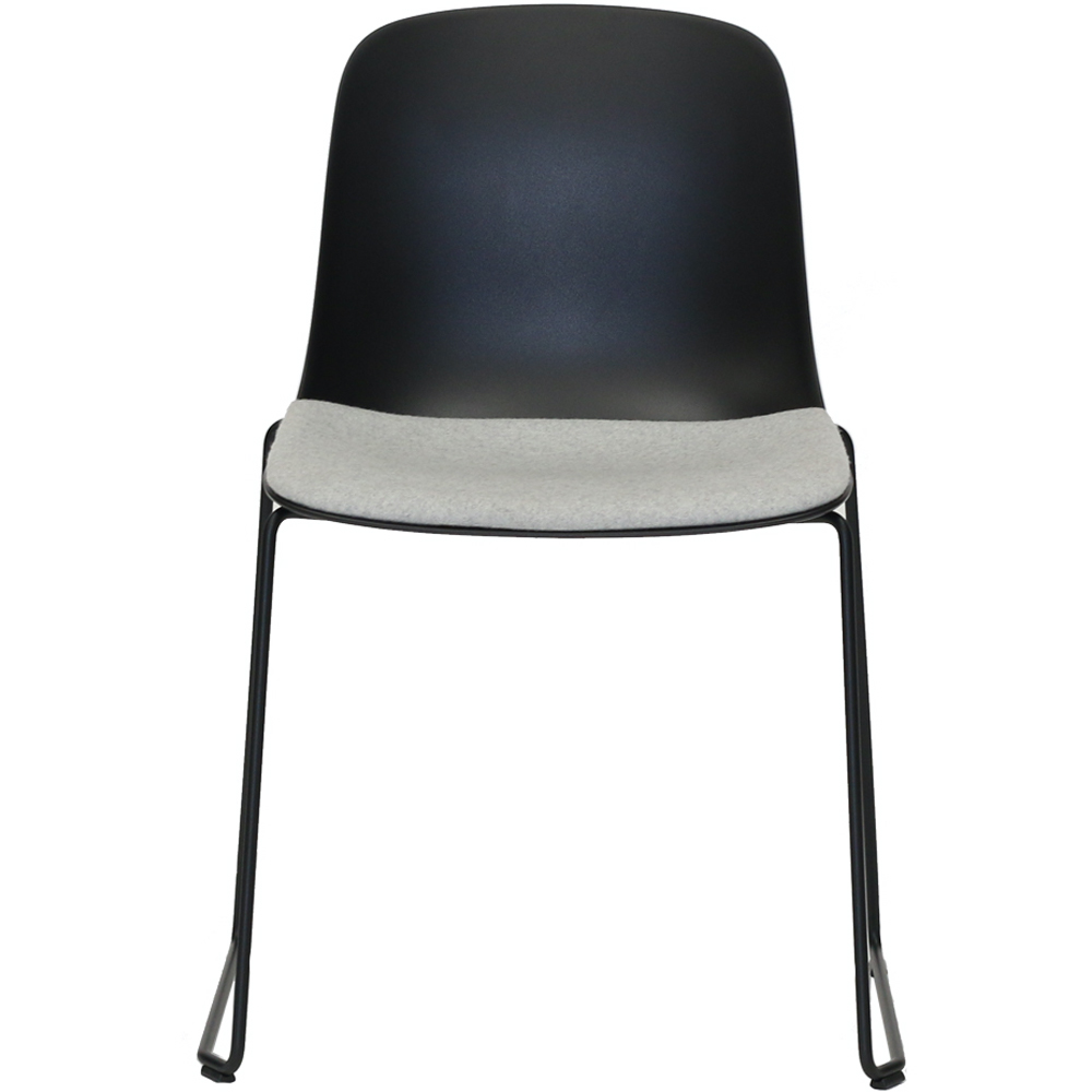 Black | Black | Fabric Seat Upholstered