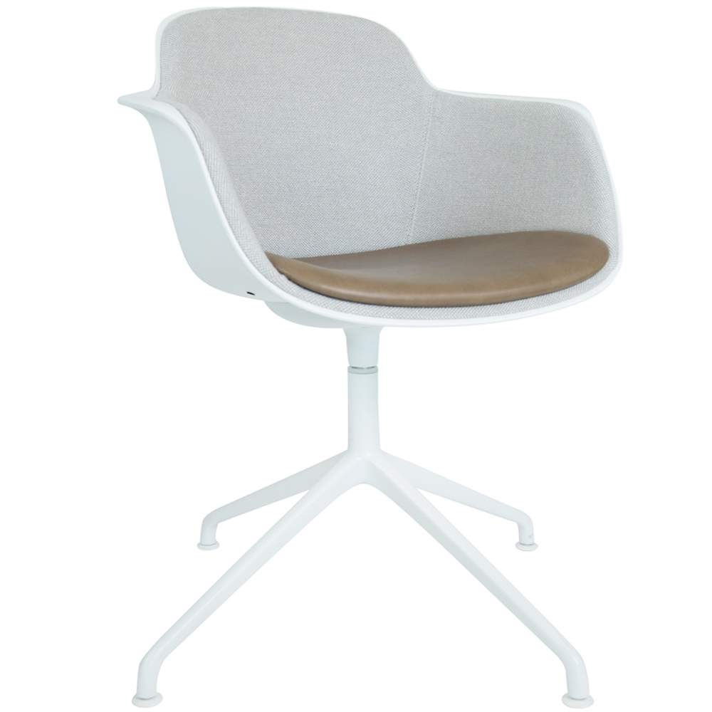 White | White | Glides | Luxe Upholstered