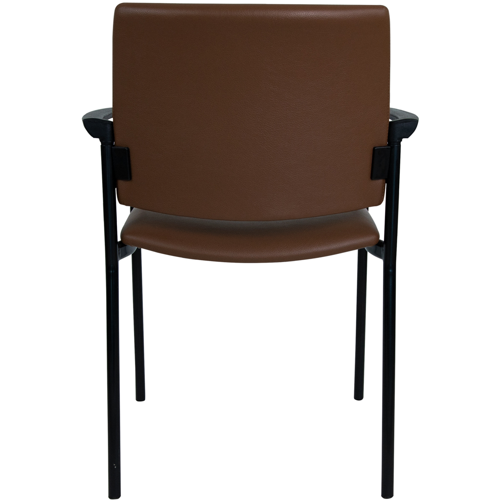 With Arms | Black Frame | Leather Upholstered