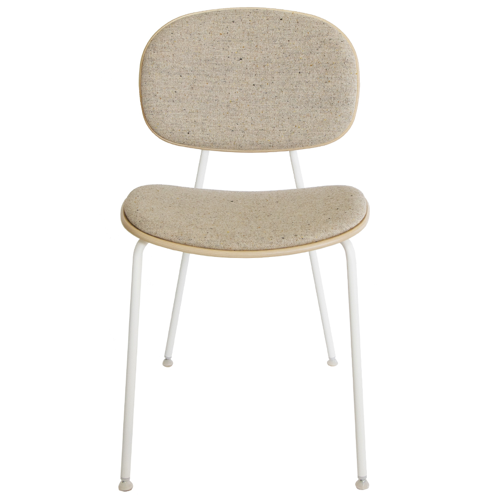 Oak Natural | With Arms | Seat and Back Upholstered