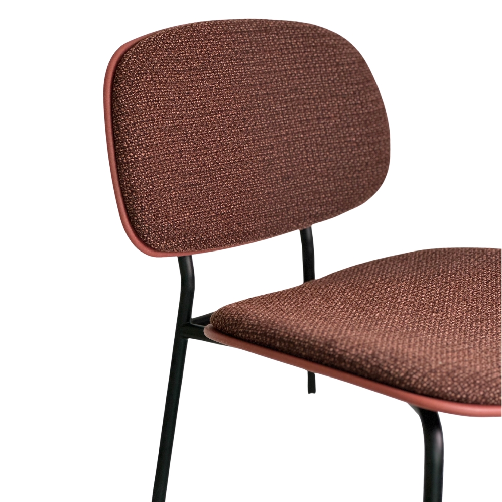 Marsala | seat and back upholstered | Black 750H frame